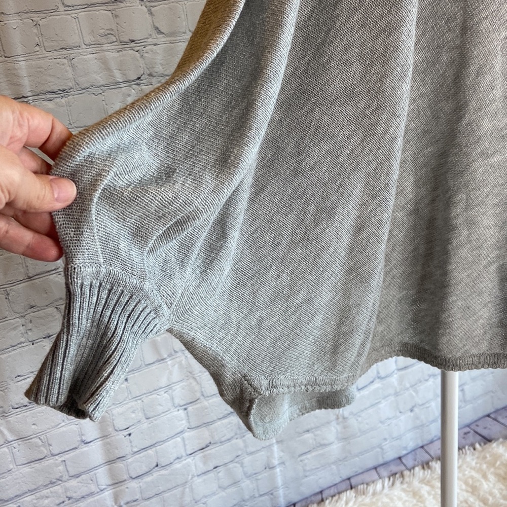 Novice Gray Knit Bohemian Drape Sweater - Picture 7 of 7